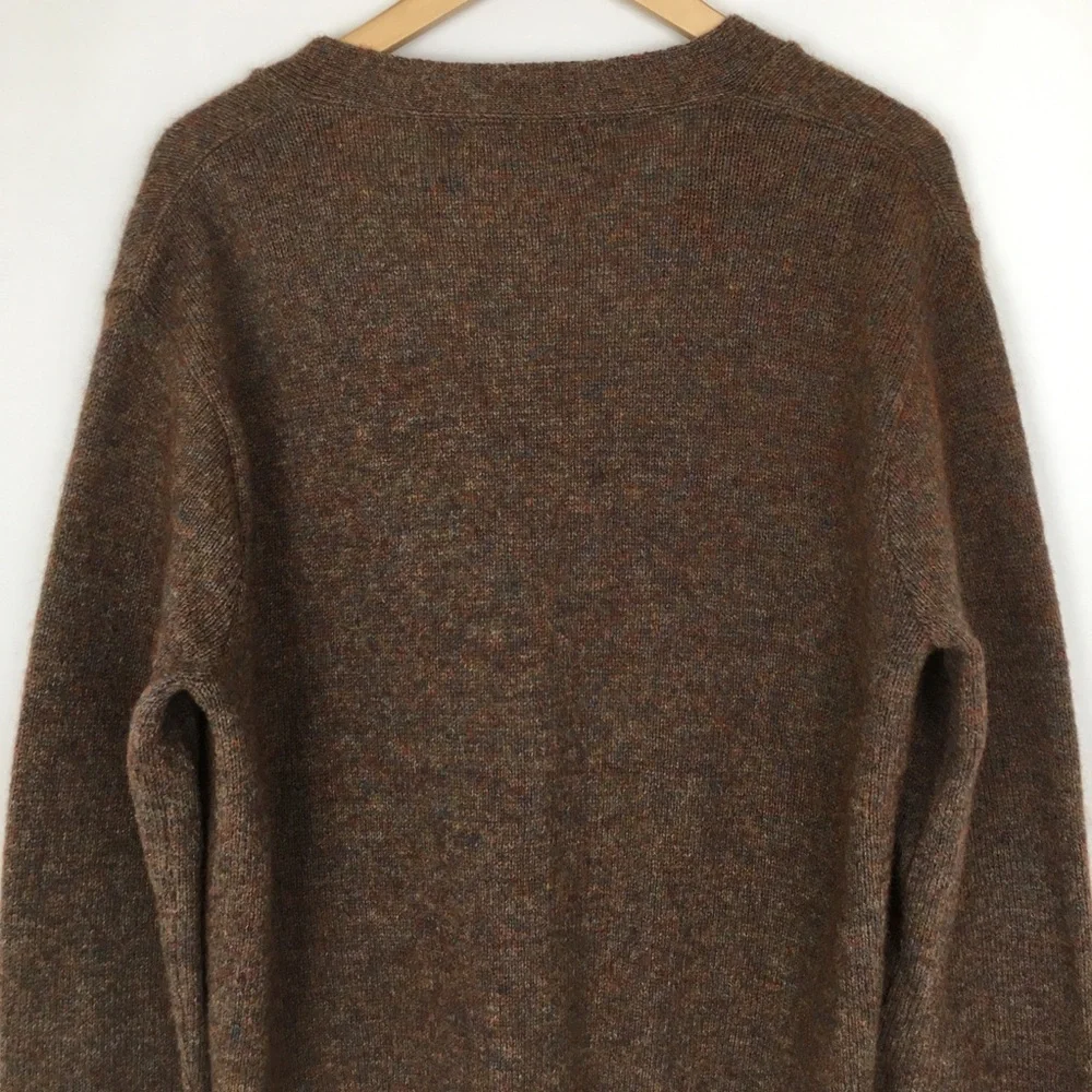 Vintage Puritan Brown Cardigan Sweater Wool Blend Grandpa core Academia Men’s XL